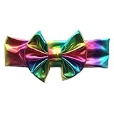 Tovadoo ヘアバンド 子供用 女の子 リボン 虹色 髪飾り 多色 かわいい おしゃれ 誕生日会 結婚式 イベント用 0.5-3歳