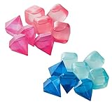溶けない氷 繰り返し使える キューブ型アイス アイス ひんやり キューブ 16個組（青8個 ピンク8個）飲み物が薄くならない