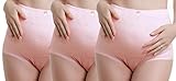 iLoveSIA (アイラブシア) マタニティショーツ コットン 下着 妊婦 パンツ 3枚セット ピンク L