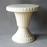 信楽焼 陶器製 白ギリシャ花台 15号 B級品 アウトレット 数量限定品