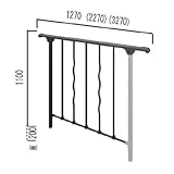高級アルミフェンス ヴァレンソールII TYPE-12 高さ1,100mm以下 支柱埋め込み型