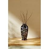 nobrand 天目　１０号サツマ花瓶　山桜 オブジェ (YJ1801)