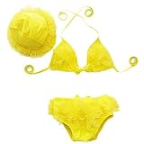 TJTJXRXR SWIMWEAR ベビー・ガールズ カラー: イエロー