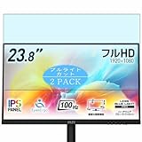 2枚 VacFun ブルーライトカット フィルム ， MSI Modern MD2412PW 23.8インチ モニター 向けの ブルーライトカットフィルム 保護フィルム 液晶保護フィルム（非 ガラスフィルム 強化ガラス ガラス ケース カバー ）