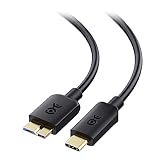 Cable Matters 10Gbps USB Type-C Micro-B 3.0変換ケーブル - 1m、9ピン マイクロUSB 3.0ケーブル、MicroUSBコード外付けHDD用、ブラック