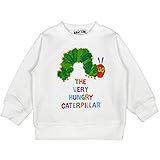 アスナロ（トップス トレーナー） はらぺこあおむし トレーナー ベビー 男の子 裏起毛 長袖80 ホワイト