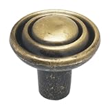Achim Home Furnishings 737-KNB-24 Cabinet Knob, Antique Brass, Set of 6 [並行輸入品]