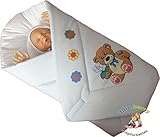 BlueberryShop Classic with Animal Print Swaddle Wrap Blanket Duvet for Newborn Baby 100% Cotton ( 0-