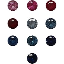 天然コランダム　サファイア １．８８ｃｔ　/ Ｄ０．２４ｃｔ Amazon | 合成コランダムスピネルラウンドカットミックス10色