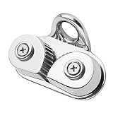 JVBIVDW ステンレス プーリー ロープ グリッパー ロープ クランプ カム クリート ボート カム クリート フェアリード セーリング ヨット カヌー ディンギー