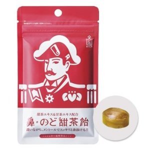 森下仁丹 鼻・のど甜茶飴 38g(約17粒) のど飴 ノンシュガー