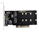 NFHK デュアル 2X NVME M.2 AHCI→PCIE Express 3.0 Gen3 X8 X16 RAID カード VROC Raid0 ハイパーアダプター。