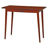 木目調パソコンデスク ワークデスク 【幅90cm ブラウン】 コンパクトサイズ 木製 引き出し収納付き VT-7026BR