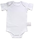 オーガニックコットン100% ロンパース 半袖 男の子 女の子 ホワイト (80cm, White) babychan