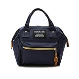 3way ミニバッグ リュック ショルダーバッグ ハンドバッグ レディース おしゃれ ミニサイズでも容量があり 長財布やポーチも収納可能 (ネイビー)