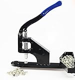 ハンドプレス ハンドプレ機 グロメット小型 ホック打ち具 くるみボタン ハンドプレスマシン ハンドメイド 打ち具 業務用 (黑色)