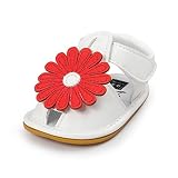 Zhengpin ヒマワリ 花柄 つま先 保護 ベビー 女の子 歩行練習用 サンダル