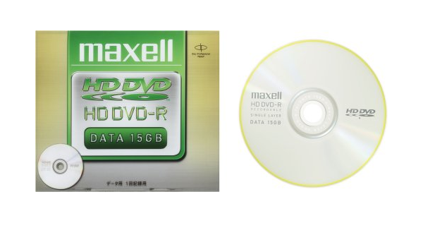 Amazon Co Jp Maxell データ用hd Dvd R 片面1層 15gb 追記型 1枚パックhdr15p 1p パソコン 周辺機器