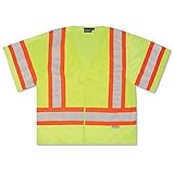 ERB 14611 S26 Class 3 Safety Vest with Sleeves Lime X-Large [並行輸入品]