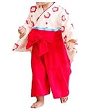 和服 袴 ロンパース 花柄 和風 袴 カバーオール 足袋靴下付き 和風靴下 ２足 セット (90)