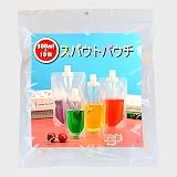 EXLEAD スパウトパウチ 透明 500ml 10個 セット 【100ml 150ml 200ml 250ml 300ml 380ml 500ml 選択可】 ドリンク パウチ パック スパウト 大口 保存 容器 飲料 容器 ジュースパック ふた付 ゼリー 空容器 ジュース 自立 スパウトパウチスタンド 袋 テイクアウト