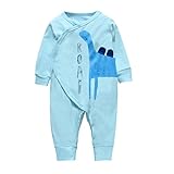 エルフ ベビー(Fairy Baby)ロンパース ベビー服つなぎ カバーオール 長袖 前開き 66cm ラクダ