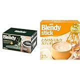 【セット買い】AGF(エージーエフ) ブレンディ スティックブラック 100本 【 スティックコーヒー 】【 水に溶けるコーヒー 】【 インスタントコーヒー 】 + AGF(エージーエフ) ブレンディ スティック とろけるミルクカフェオレ 【 スティックコーヒー 】 27個 (x 1)