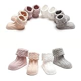 ベビー 子供 ソックス 可愛い 赤ちゃん 靴下 無地 おしゃれ 幼児用 綿ソックス 超柔らかい 女の子 男の子 ソックス 出産祝い (M, ホワイト)
