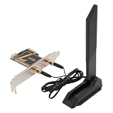 WiFi 7 AX3000 PCIe WiFi カード、BE200NGW 8774Mbps Bluetooth5.4 ネットワーク カード、12DB 折りたたみ拡張アンテナ付きトライバンド ワイヤレス アダプター