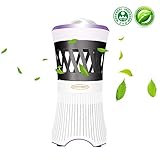 電撃殺虫器 ブルーライト吸引式殺虫器 屋内専用 約9坪（30平方メートル）の有効面積 ミニ誘虫灯 蚊対策 無害 省エネ設計 お部屋、台所や寝室などにお勧め (パープル)