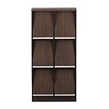 クロシオ ディスプレイラック6D縦 ブラウン 幅59奥行40高さ123cm 3段×2列