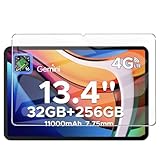 【1枚セッ】For DOOGEE G6 Max/TECLAST T65/T65plus/SVITOO G99/ODEA A13（2025新登場)タブレット 13.4インチ 保護フィルム 9H硬度 気泡防止 耐指紋 飛散防止処理 液晶保護 耐衝撃 全面保護 日本旭硝子製 DOOGEE G6 Max/T