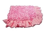 Caught Ya Lookin' Reversible Baby Blanket, Pink Roses by Caught Ya Lookin'