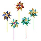 B Baosity 2色選ぶ　子供　屋外おもちゃ　風車おもちゃ　ピンホイール　風車　花形風車　インテリア飾り　約50点 - #1