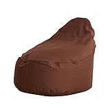 ブラウン／Moos モース エコ　ビーズクッション ソファ 省スペース 一人用 座椅子 クッション ビーズ 座椅子 ブラウン ベージュ 幅55cm　ソファー 1P 1人掛け エコビーズ