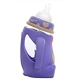 Baoblaze 赤ちゃん　幼児専用　母乳実感哺乳びん　ミルクボトル　哺乳瓶　耐熱ガラス　240ml　全6色　 - 青