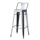 Marine High Chair マリン・ハイチェア（プレミアム） グレー　　　　　   　　　　【デザイナー：グザビエ・ポシャール】【スツール】【カウンター】【バースツール】【スチール】【鉄】【Aチェア】【デザイン】【スタッキング可】【