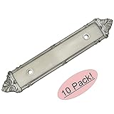 Cosmas 9466snサテンニッケルキャビネットハードウェアハンドルPullバックプレート/バックプレート – 3 "インチ( 76 mm )穴中心 – 10パック