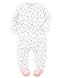 カーターズ ロンパース carter's 女の子用白カラフルドットトウシューズ足つきカバーオール (9months(67-72cm)) [並行輸入品]