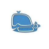 Tiny Footprint Baby Feeding Plates - (Whale) by CoEco