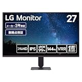 LG モニター ディスプレイ LG UltraGear 27G411A-B 27インチ/1920×1080/120Hz（オーバークロック時 144Hz）/IPS/sRGB 99%/HDR/アンチグレア/HDMI/DisplayPort/VRR(FreeSync/G-SYNC Compatible)/フリッカーセーフ/ブルーライト低減モード/色覚調整
