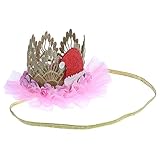 Lovoski プリンセス　クラウン　ヘッドバンド　クリスマス　ハット　装飾　パーティー　ケーキ　スマッシュ　フォト　プロップ　女の子