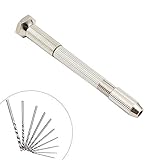 Xiton ピンバイス ハンドドリル 穴あけ工具 ステンレスピンバイス クルミ?プラスチック?真珠等用 10本セット 電源不要