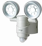 ムサシ RITEX 1W×2 LEDセンサーライト(乾電池式) LED-123