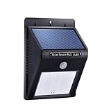 Mofek　センサーライト　16LED　人感センサー　ソーラーライト　省エネ　防水　防犯ライト　庭・玄関・トイレ用　照明ライト　夜間自動点灯 (一個セット)