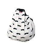 【モノトーンラボ】ストレージバッグ プレイマット おもちゃ収納 モノトーン(ひげ) …