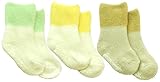 アンナニコラ 3足組 パイル2色使いシンプルソックス 脱げにくい仕様 9cm - 12cm ベージュ 6043 日本製