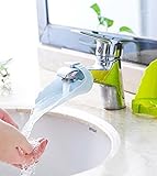 Haozao 蛇口補助 子供用 手洗いサポート 洗面所パーツ 補助装置 ウォーターガイド かわいい 便利グッズ