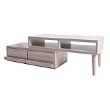 UNE BONNE(ウネボネ)テレビ台 テレビボード ローボード テレビラック TV台 ＴＶボード TVラック 伸縮 角度調整機能付　オーク