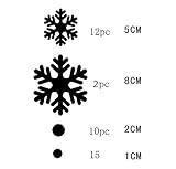 GODTOON クリスマス 飾り ウォールステッカー 雪 壁紙 DIY 押し絵 子供部屋 壁紙シール リビングルーム 寝室 雰囲気 満点 童話世界 (ホワイト)